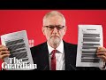 Jeremy Corbyn reveals 451 pages of uncensored pages 'proving NHS up for sale'