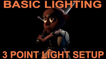 Maya & Renderman Basic Lighting - 3 Point Light Setup