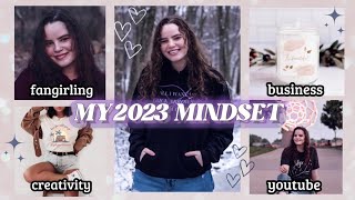 the mindset i’m bringing into 2023 | small steps, business & life goals, creativity, + more!