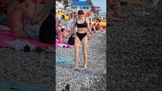 Sochi Beach. Лето море пляж Сочи