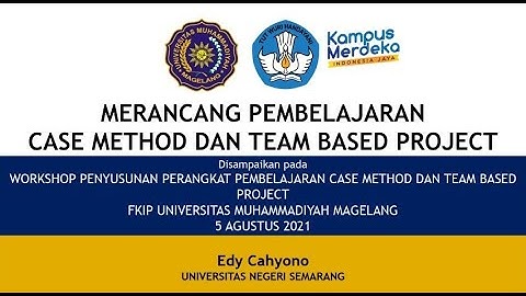 Merancang Pembelajaran Case Method dan Team Based Project Bersama Prof Edi Cahyono, M.Si.