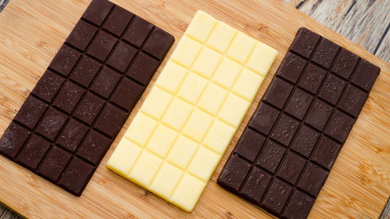 HOMEMADE CHOCOLATE BAR RECIPE l WITH BUTTER l WITHOUT COCONUT OIL or COCOA  BUTTER 