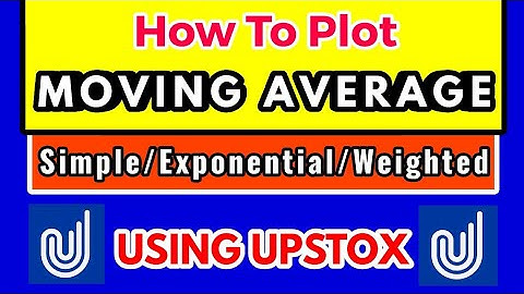 MOVING AVERAGE In UPSTOX - How To Add Simple/Exponential/Weighted MA(Moving Average) Demo In Hindi