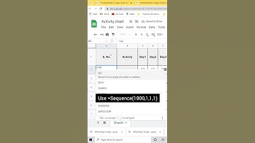 How to insert Serial Number automatically in Google Sheets / Excel | Excelwithavi |#Shorts