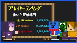 最終日にプレイヤーランキングを発表!! 最も多くの部門で1位に輝くのは誰だ!? #END【マインクラフト/マイクラ健康鯖】