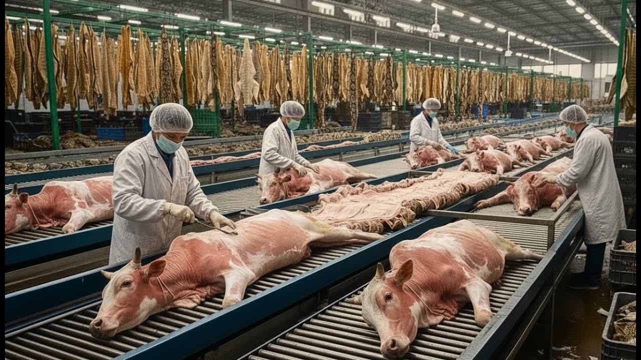 Inside the Cow Leather Factory : The Hidden Process Behind a $10,000 Jacket