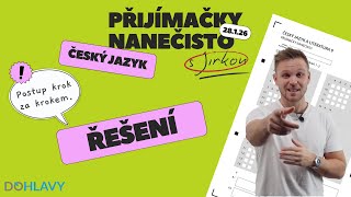 👉 Přijímačky nanečisto 2026 – ČEŠTINA | ŘEŠENÍ