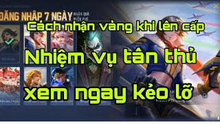 Cách nhận vàng khi lên cấp,nhận rubi khi lên cấp ,ở phiên bản  mới  cho ai chưa biết screenshot 3