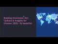 Banking Awareness October 2025 | Most Important Questions for IBPS & RRB 🚀