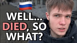Russians react to Navalny's death