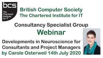 Developments in Neuroscience for Consultants and Project Managers