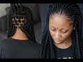 How To - Ghana Tribal Briads + Perfecting Box Parting On Box Braids