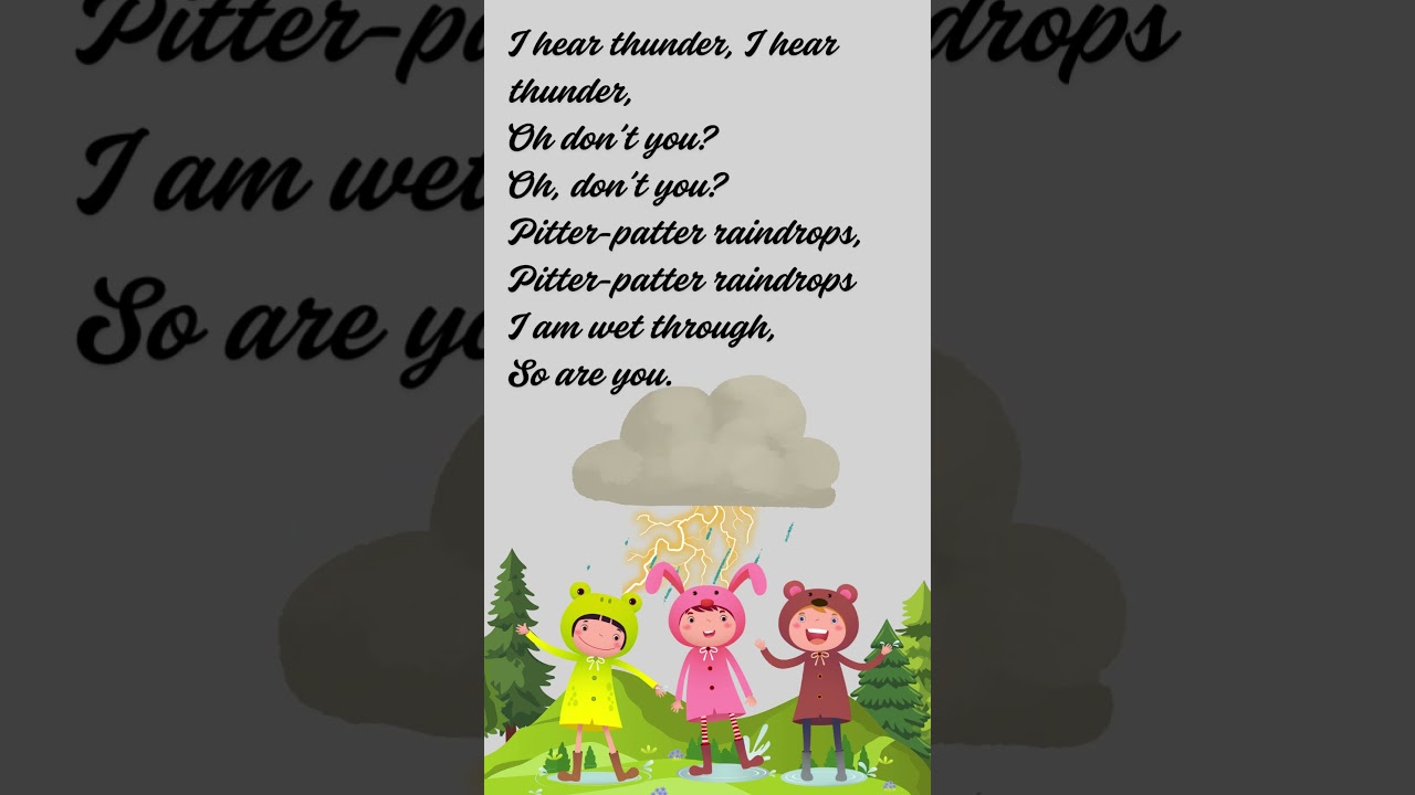 I hear thunder | Rhymes | Kids | Singing Rhymes | Dr La Skool 