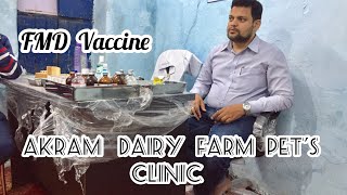 Akram Dairy Farm Pets Clinic | FMD Vaccine Update | Sultan Shahi Hyderabad