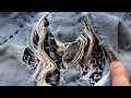 Second Jeans Repair with Sashiko Stitching | with little explanation