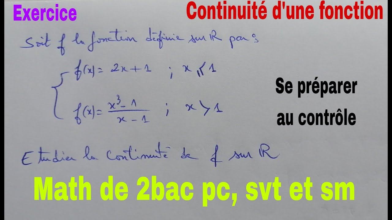continuite dune fonction sur un intervalle......math de 2bac pc svt et sm