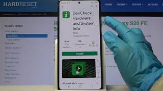 How To Download Devcheck App On Samsung Galaxy S20 Fe Check Hardware System Info