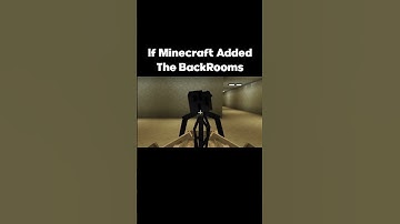If Minecraft Added The BACKROOMS #minecraft #minecraftmemes