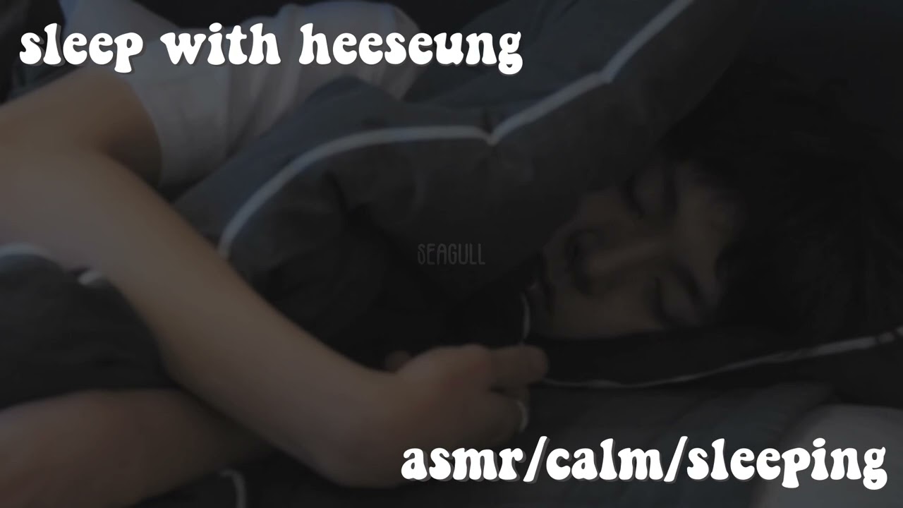 ENHYPEN ASMR | sleeping with heeseung [ breathing, raining ]