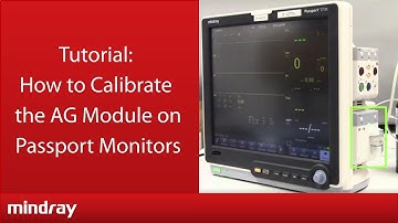 AG Module Calibration for Passport Patient Monitors