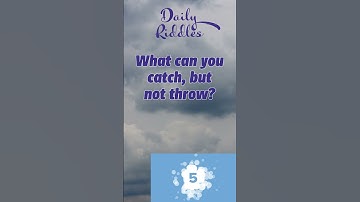 What can you catch, but not throw? #riddlenight #Quiz #QuizChallenge #quizgame #riddle21 #quiz21