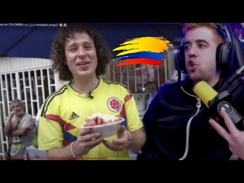 AURON REACCIONA A LUISITO PROBANDO COMIDA COLOMBIANA