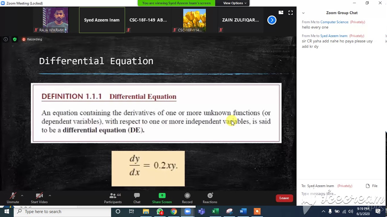 What is Differential Equation in Hindi YouTube