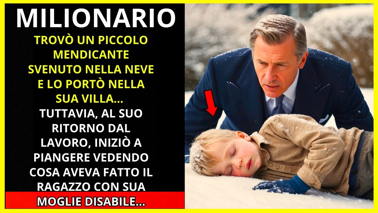 UN MILIONARIO HA TROVATO UN PICCOLO MENDICANTE SVENTUTO NELLA NEVE E HA ...