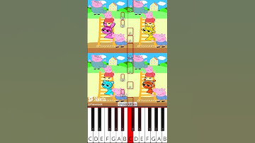 Peppa pig APT Sprunki Incredibox #animation (@toonkitties) - Octave Piano Tutorial