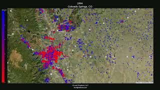 Colorado Springs Time Lapse 1860-2023 (satellite)