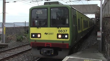 Irish Rail 8520 Class Dart Train Number 8637 - Blackrock Station, Dublin