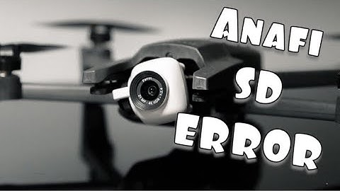 ANAFI DRONE SD CARD ISSUE UPDATE VIDEO WITH PARROT RESPONSE