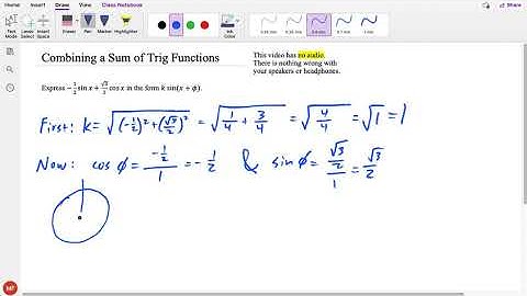 Combining a Sum of Trig Functions (Silent Video)