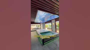 A swimming pool can be installed in a 10-square-meter space.