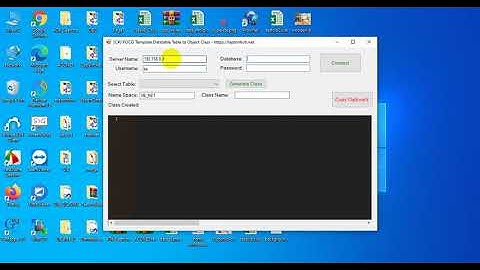 [C#] POCO Template Table Sqlserver to class object