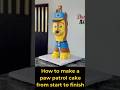 How to make a paw patrol cake #cake #pawpatrol #tutorial #trendingshorts #pawpatrol