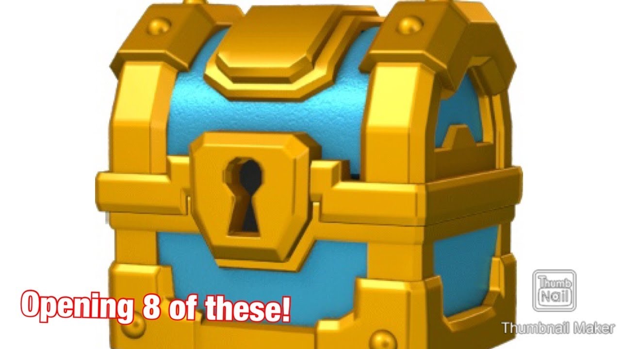 Well, there’s 8 chests for free here in Clash Royale. 