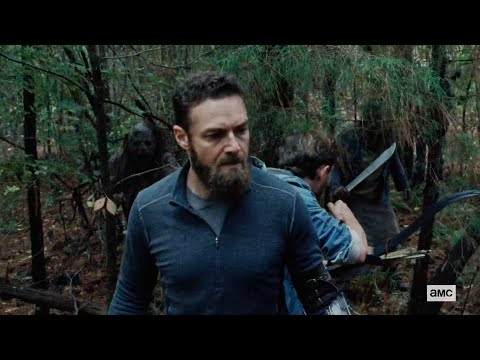 The Walking Dead 10x15 "Whisperers Catch Aaron & Alden" Season 10 Episode 15 HD "The Tower"