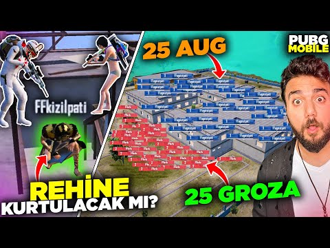 SEVGİLİMİ KAÇIRDILAR! 25 AUG vs 25 GROZA! PUBG Mobile Ordu Savaşları