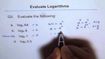 Evaluate Logarithms Q3