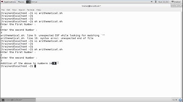 Linux - Arithmetic operators