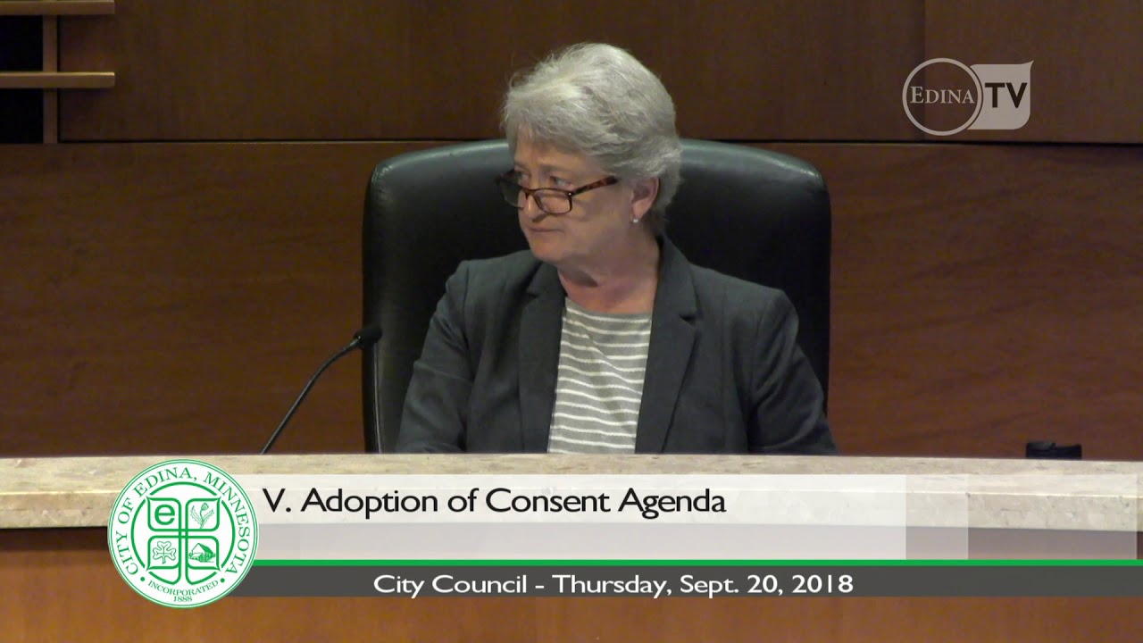 Edina City Council Meeting / Sept. 20, 2018 YouTube