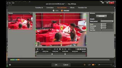 Pan and zoom in Pinnacle Studio without losing resolution