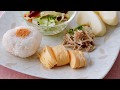 【ぱぱっと簡単！しあわせ朝ごはん】おにぎりと小さなおかずの和風御膳