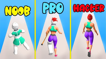 NOOB vs PRO vs HACKER in Get Well Run (ALL LEVELS!)