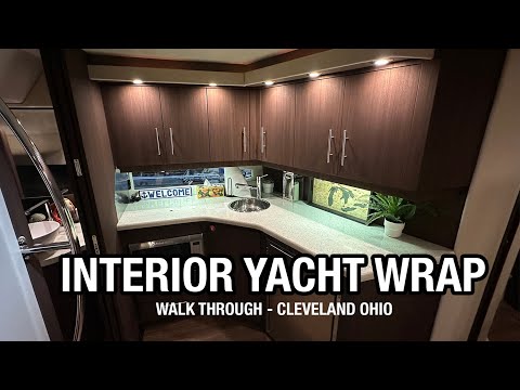 Yacht Interior Wrap Using 3M Di-Noc | Cleveland - Final Walkthrough