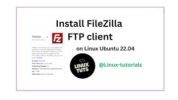 Install FileZilla FTP client on Linux Ubuntu versions 20.04 or 22.04