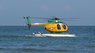 Helicopter Water Landing Hughes OH-6 Cayuse NH-500MD Guardia di Finanza