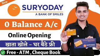 Suryoday Bank Account Opening | Suryoday Small Finance Bank Zero Balance Account Opening