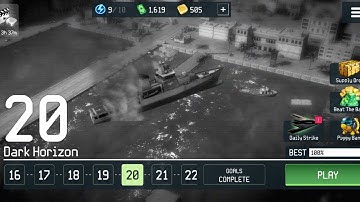 WAR DRONE: LEVEL 20 DARK HORIZON HARD LEVEL; how to win LEVEL 20 in game war drone 
